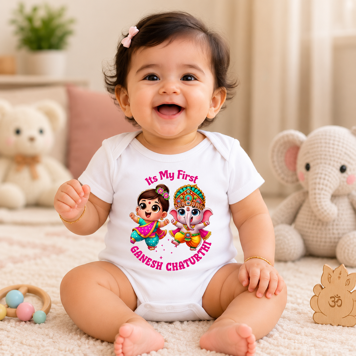 Its My First Ganesh Chaturthi White