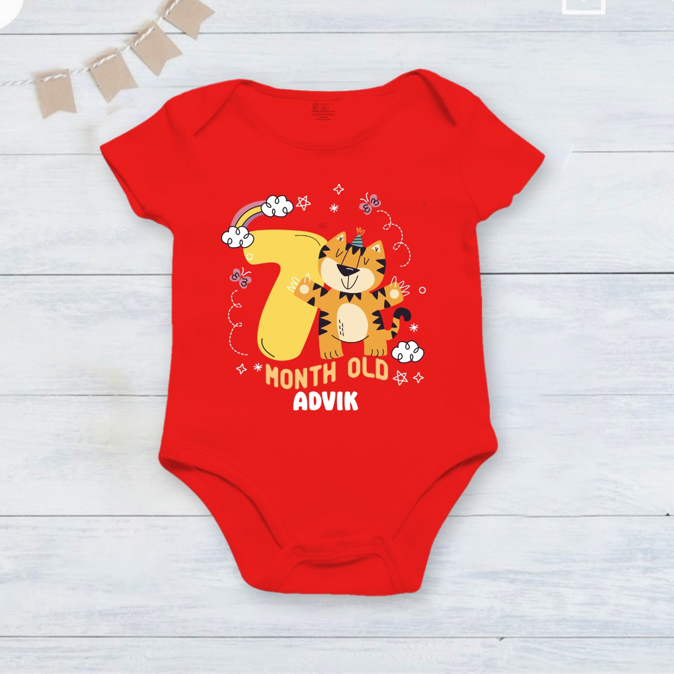 Infant monthly birthday Little Monthlies Onesie