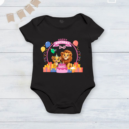 New Black ultrasoft onesie_ Happy Birthday Dad!!