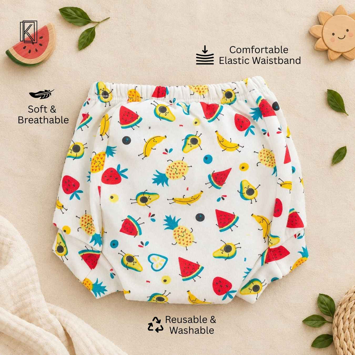 New Born & Baby Clothing | Pack of 3 Baby Training Pants – Cute & Comfortable | Soft Cotton