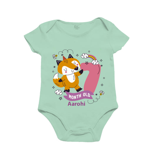 7th Infant monthly birthday onesie