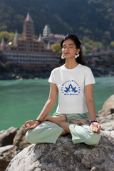 Chakras Aligned, Mind Balanced, White Yoga tee
