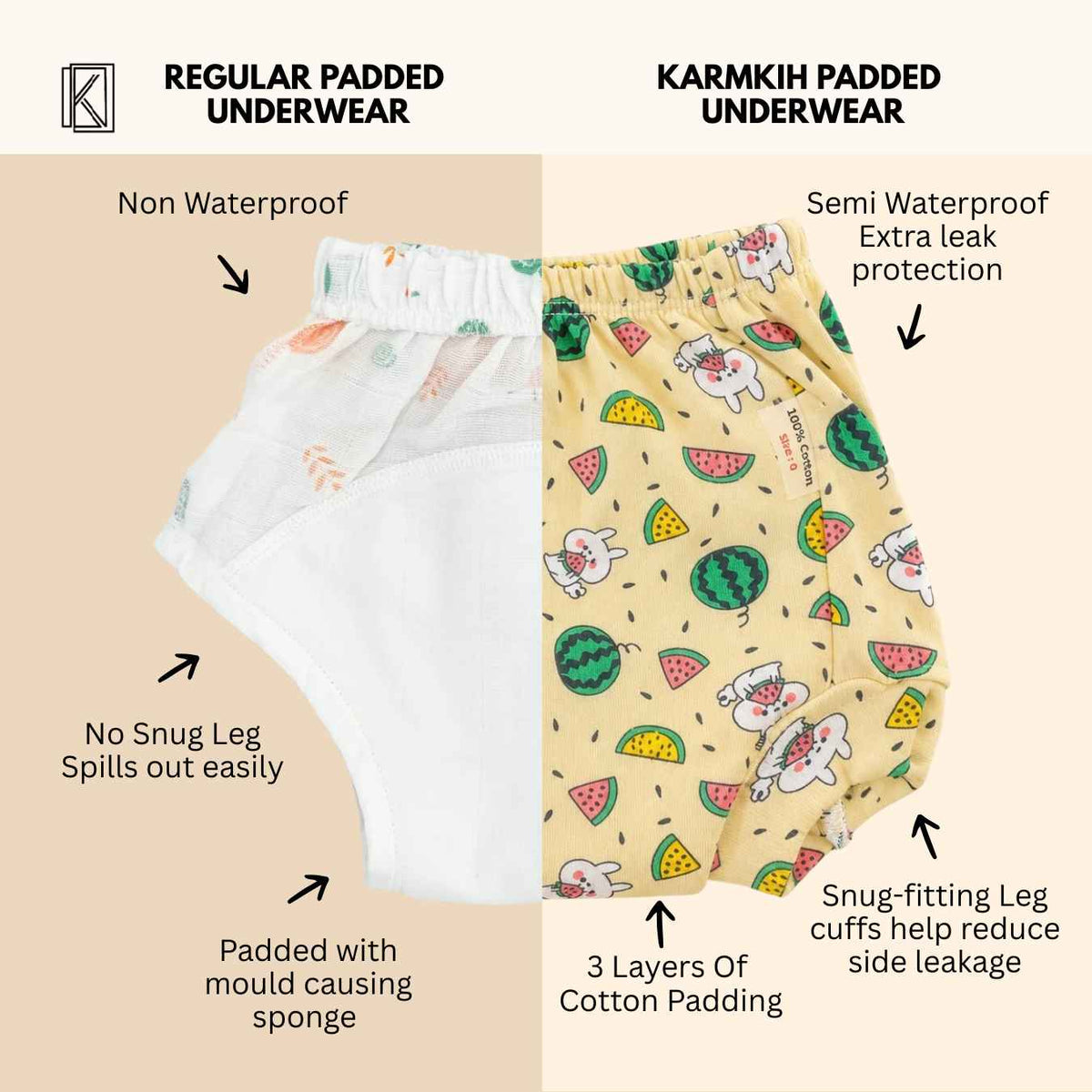 New Born & Baby Clothing | Pack of 3 Baby Training Pants – Cute & Comfortable | Soft Cotton
