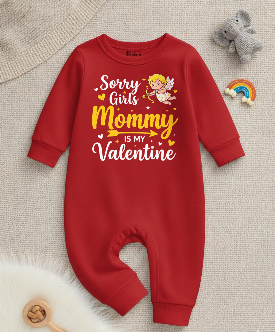 New Born & Baby Clothing | Baby’s First Valentine Outfit – Mommy Is My Valentine | Soft Cotton