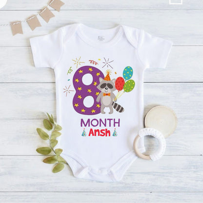 Infant monthly birthday Little Monthlies Onesie