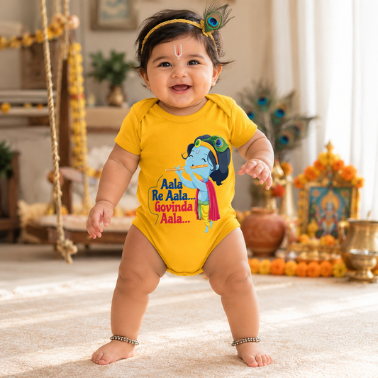 Aala Re Aala Govinda Aala _Yellow Onesie