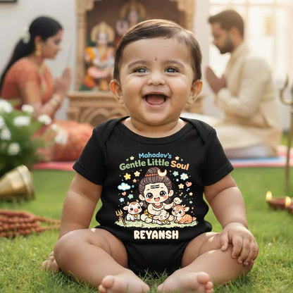 New Born & Baby Clothing | Mahadev's Gentle Little Soul With Customized Baby Name | Soft Cotton
