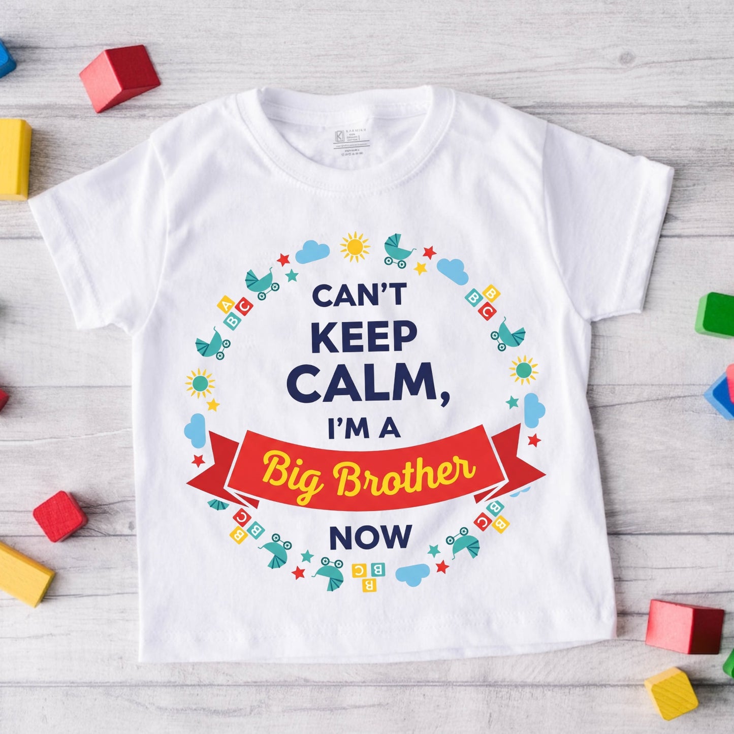 Can't Keep Calm I Am Big Brother Now Kid's T-Shirt