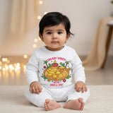 Newborn & Baby Clothing | Baby My First Ugadi Vibes With Mom & Dad Romper | Soft Cotton
