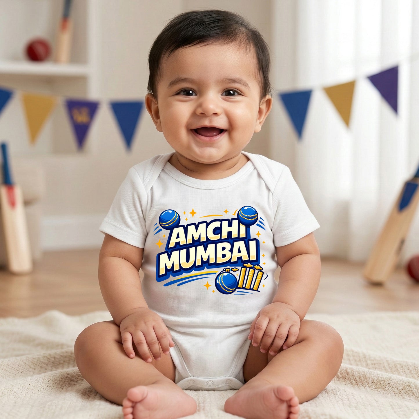 New Born & Baby Clothing | Baby’s Amchi Mumbai With Customized Baby Name | Soft Cotton