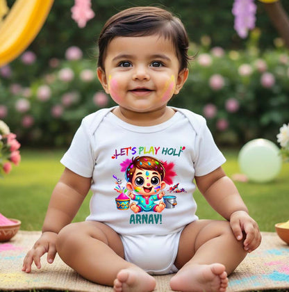 Baby first holi dress