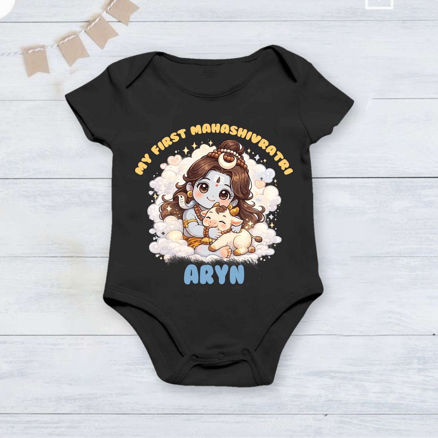 New Born & Baby Clothing | My First Mahashivratri With Customized Baby Name | Soft Cotton