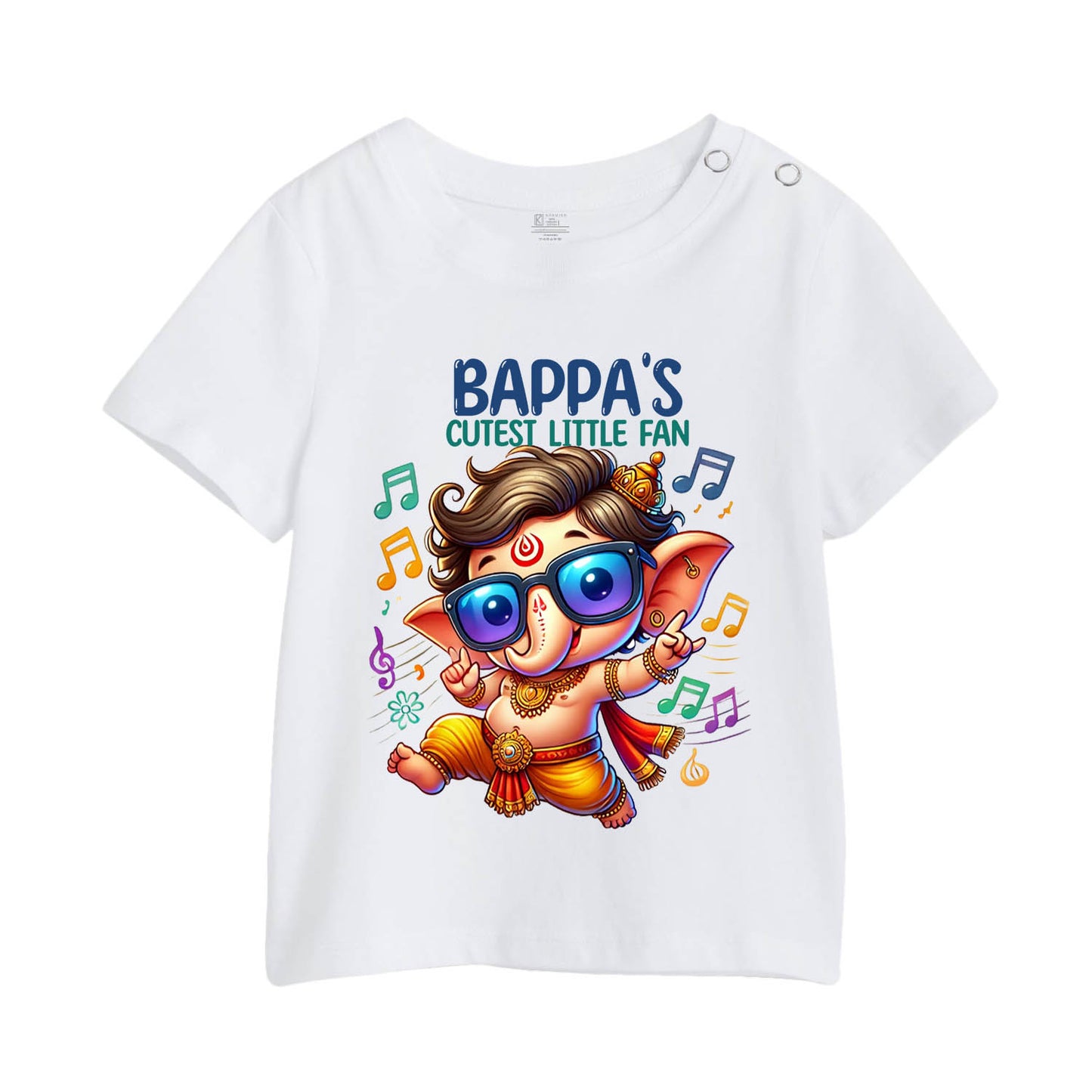 Bappa's Cutest Little Fan white T Shirt