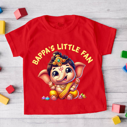 Bappa's little bhakt red T Shirt