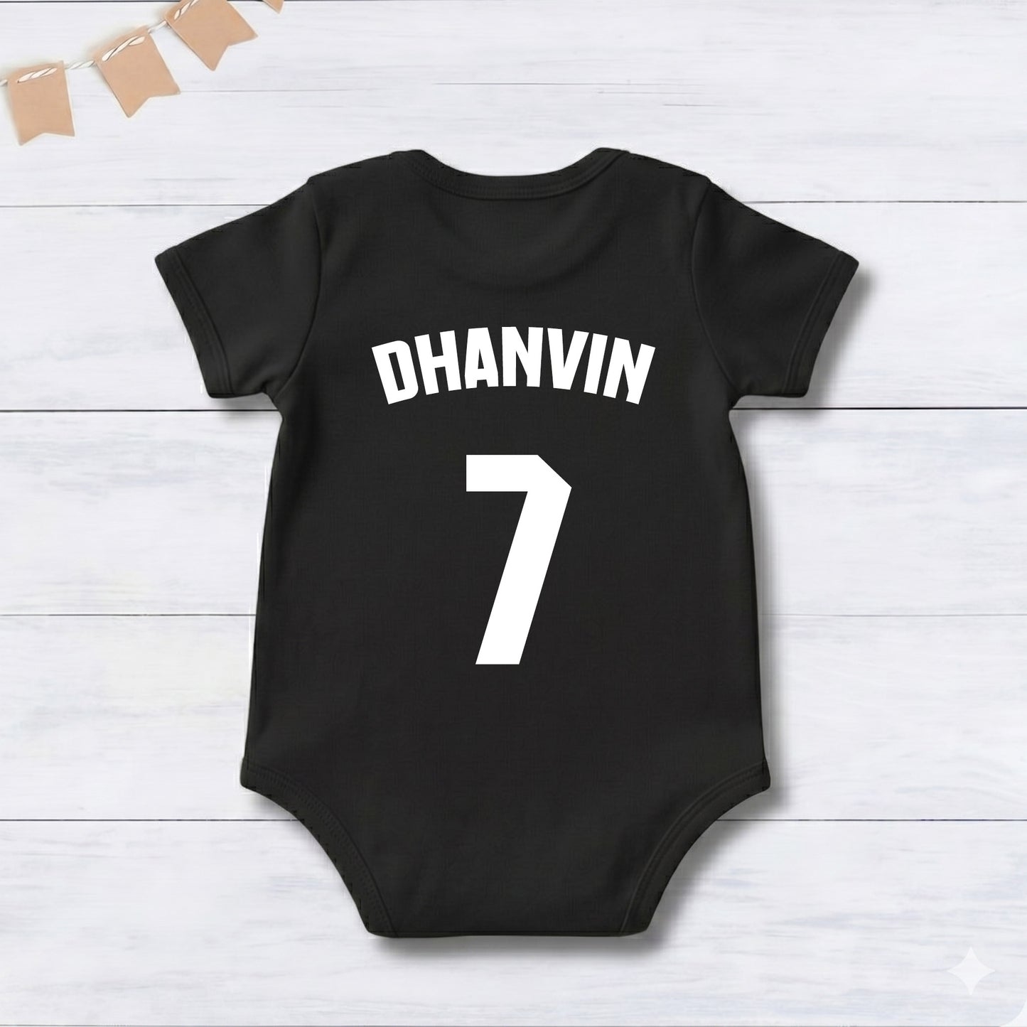 New Born & Baby clothing | Barcelona Football Fan Baby Romper with Customized Baby Name Printed | Soft Cotton