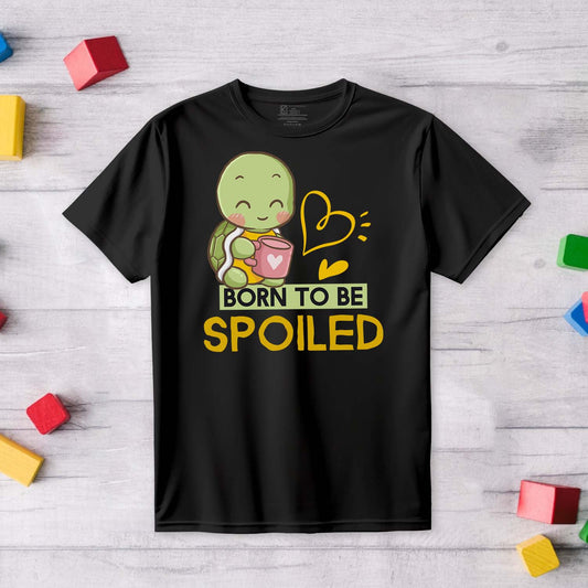 Born to be Spoiled Kids Printed T-Shirt