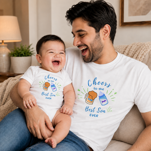 New Born & Baby Clothing | best daddy and best son ever Twinning Sets T-shirt and onesie | Soft T-shirt