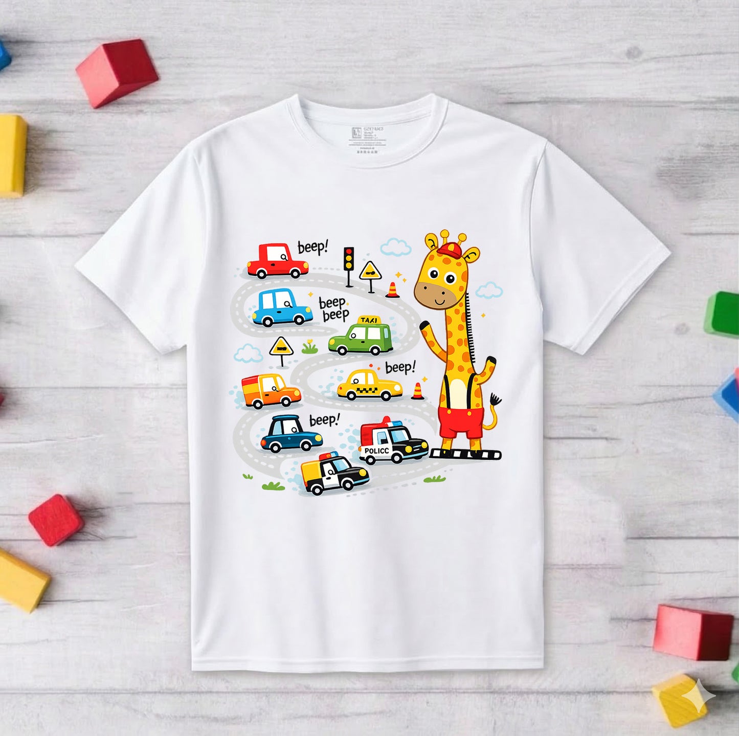 Giraffe Printed Kid's T-Shirt