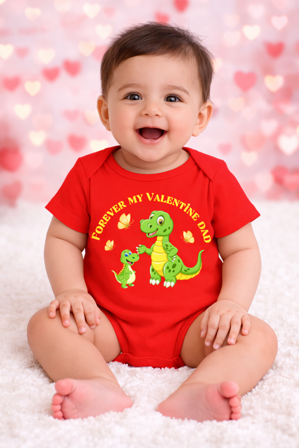 New Born & Baby Clothing | Forever My Valentine Dad | Soft Cotton