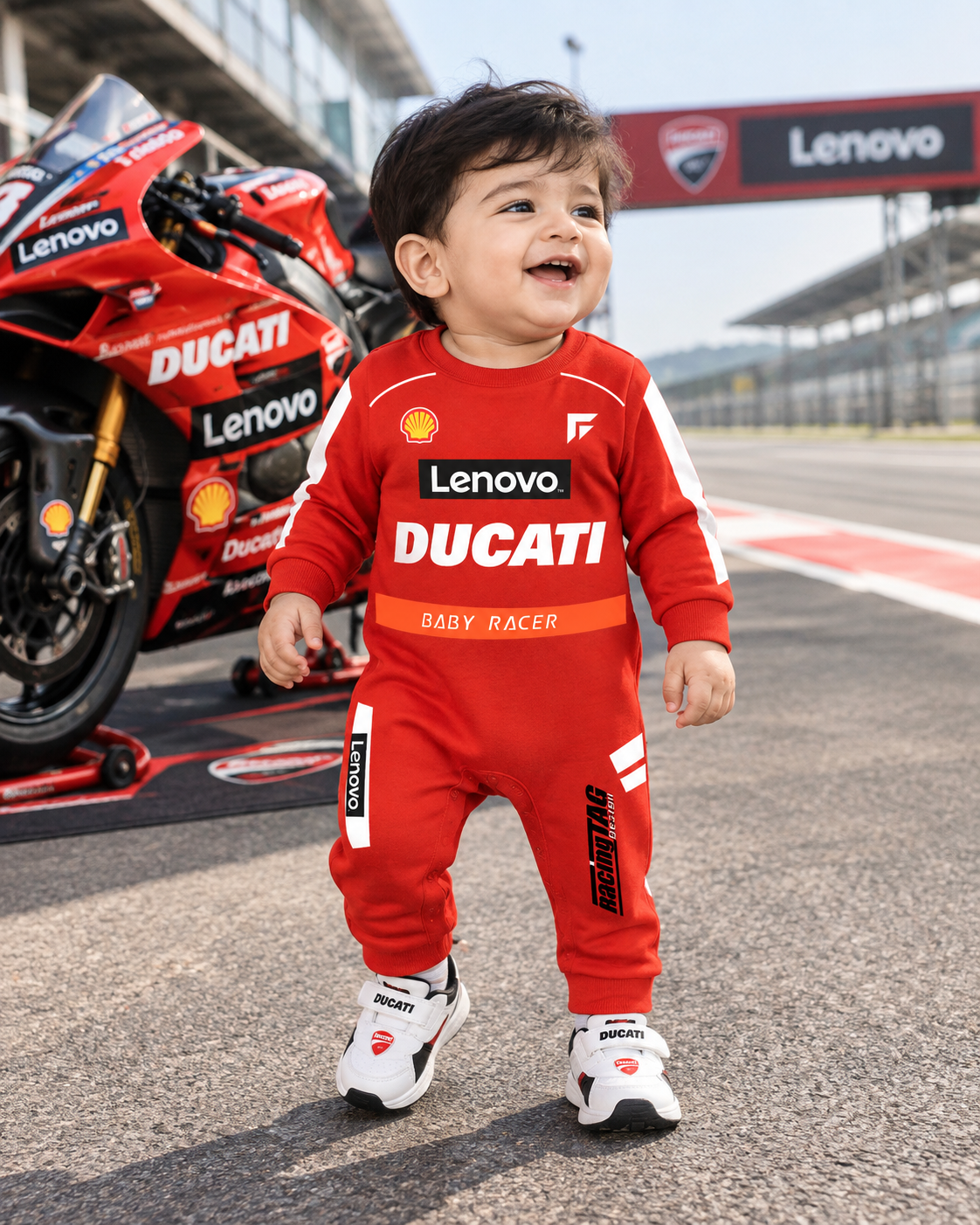 New Born & Baby clothing | Mini Racer – Custom Racing  Romper with Customized Baby Name Printed | Soft Black Full Romper Cotton