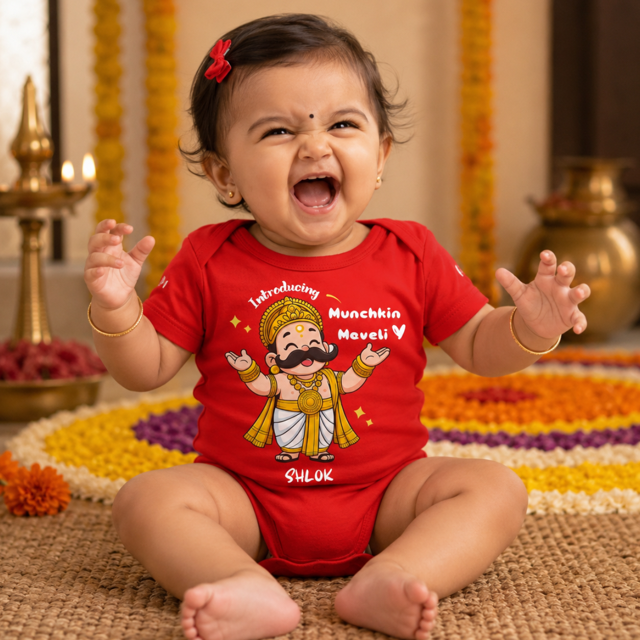 Introducing Munchkin Maveli _ Red Romper