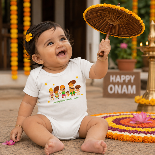 Learning Onam From The Legend _ White Romper
