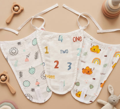 New Born & Baby Clothing | Muslin Baby Bottom Wear Dress (0-3 Months) Combo2 Cute Print | Soft Cotton