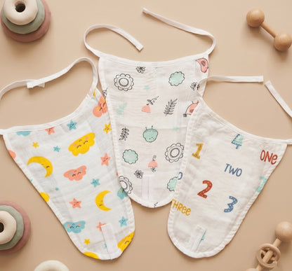 New Born & Baby Clothing | Muslin Baby Bottom Wear Dress (0-3 Months) Combo3 Cute Print | Soft Cotton