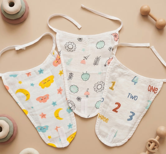 New Born & Baby Clothing | Muslin Baby Bottom Wear Dress (0-3 Months) Combo3 Cute Print | Soft Cotton