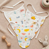 New Born & Baby Clothing | Muslin Baby Bottom Wear Dress (0-3 Months) Combo5 Cute Print | Soft Cotton