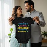 Congrats !! You All Are PROMOTED I'm Coming Jan 2026 ..! infant onesie_ Black