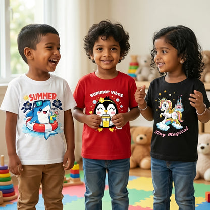 Kids Combo3 3 Graphic T-shirts | Soft Cotton