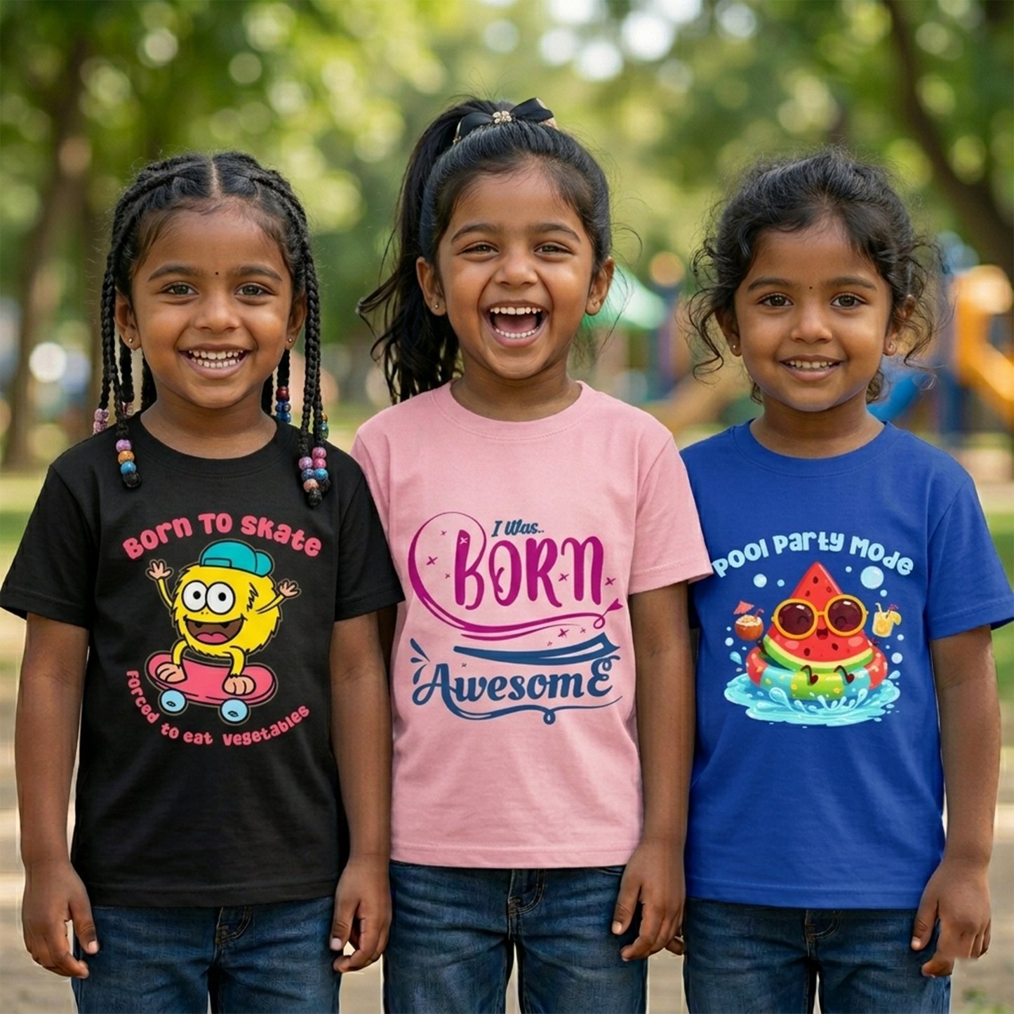 Kids Combo5 3 Graphic T-shirts | Soft Cotton