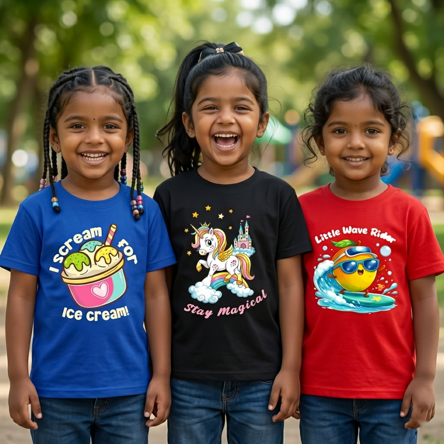Kids Combo7 3 Graphic T-shirts | Soft Cotton