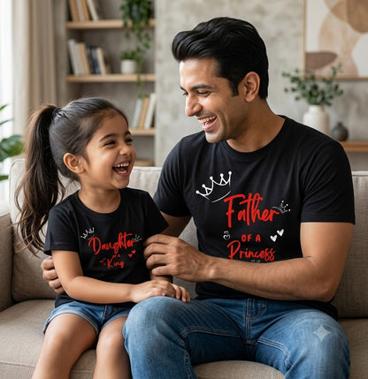 New Born & Baby Clothing | Father of a princess, Daughter of a king Dad & Daughter | Soft T-shirt