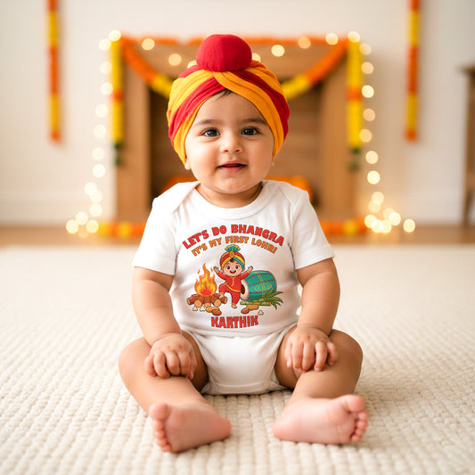 baby first lohri bhangra dress
