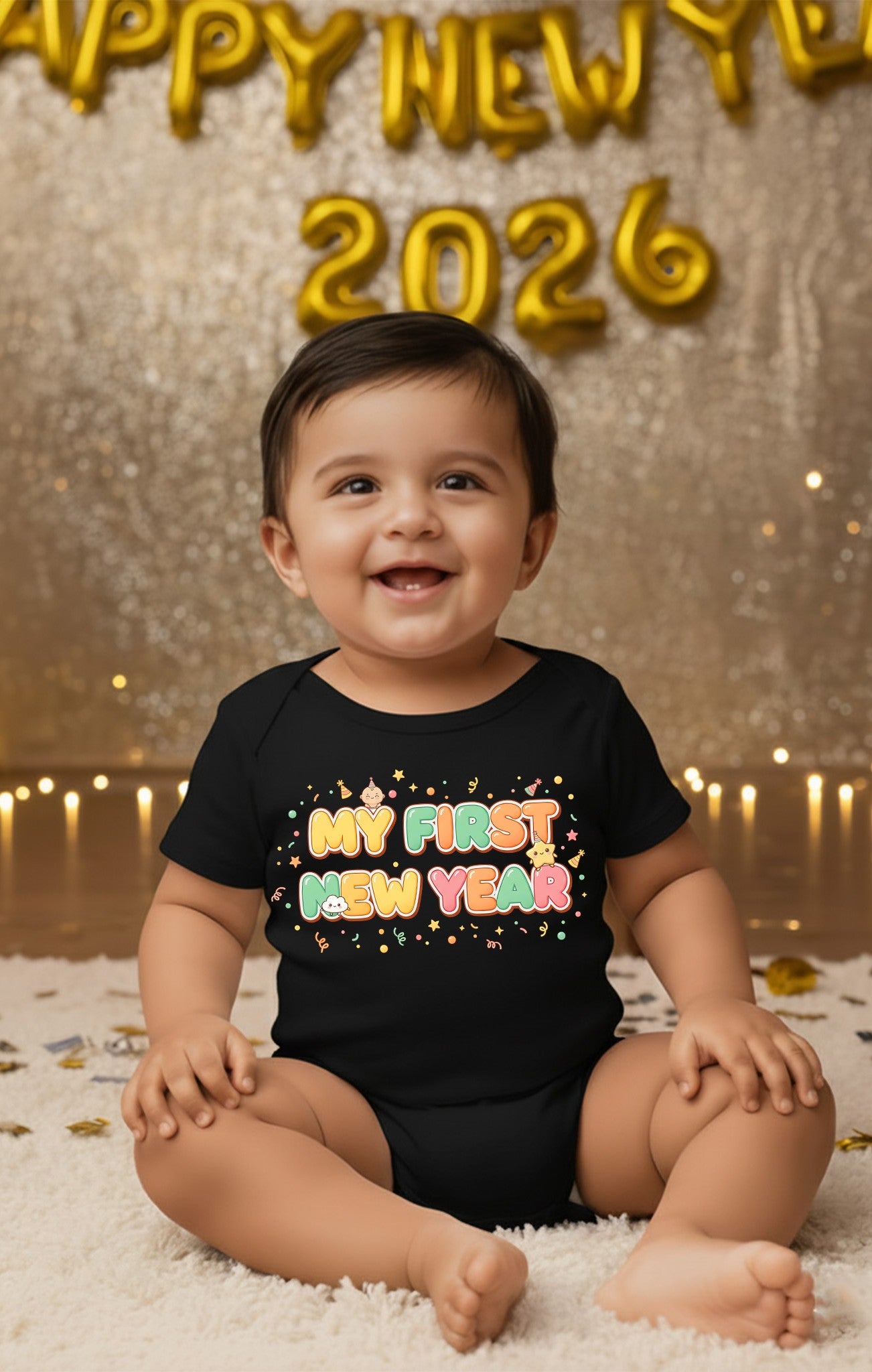 First New Year  02_  Black Onesies