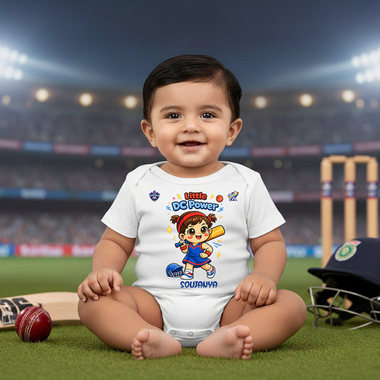 New Born & Baby Clothing |Little DC Power With Customized Baby Name | Soft Cotton