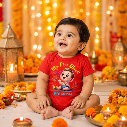 My First Diwali Red