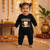 Cutest Little Phuljhadi With Little Cat _  Full Black Romper