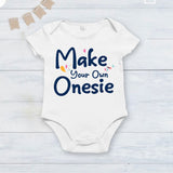 Fully customized infant onesie_ white