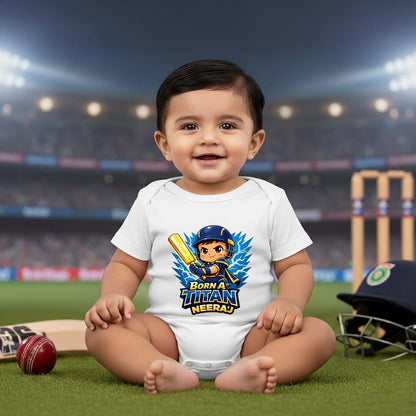 New Born & Baby Clothing | Born A Titan With Customized Baby Name | Soft Cotton