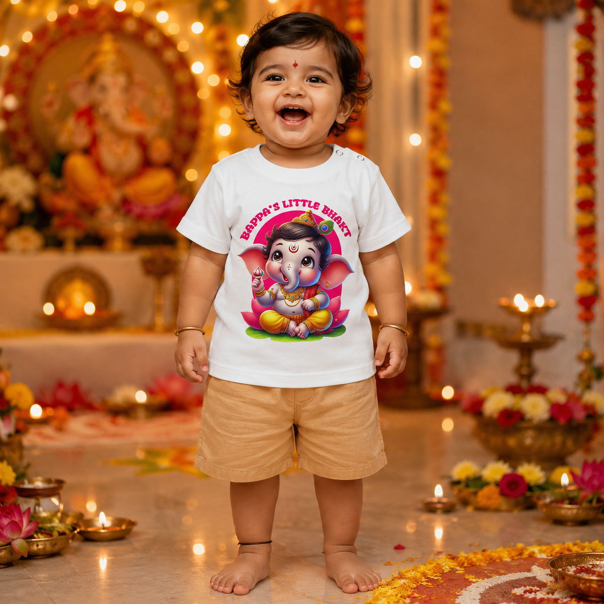Bappa's Little Bhakt  T Shirt