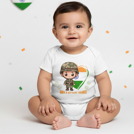 New Born & Baby Clothing | India's Littlest Soldier | Soft Cotton Dress