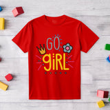 Go Girl Kids Printed T-shirt - Red