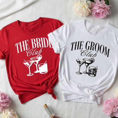 The Brid Club & The Groom Club white & Red T-shirt