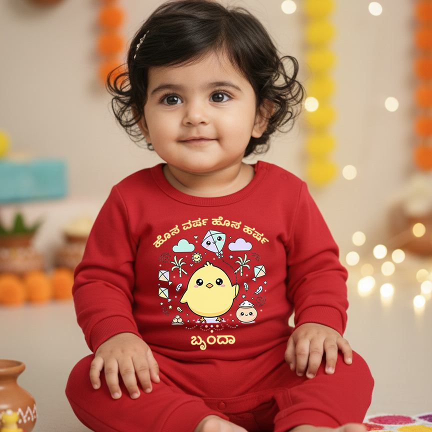 Sankanthri Baby Outfit in kannada