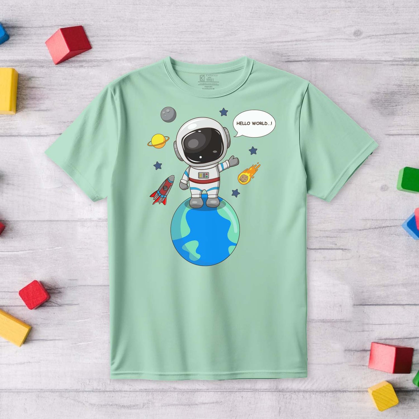 Hello World Kids Printed T-shirt