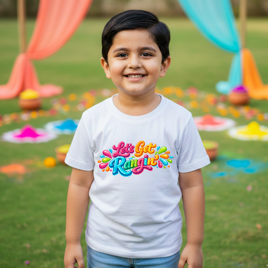 New Born & Baby Clothing |Let's Get Rangin Kid's T-shirt | Soft Cotton