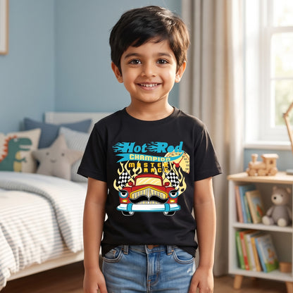 Hot Red Champion Printed Kid's T-Shirt